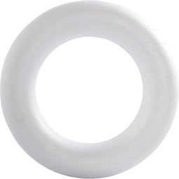Styropor Ring Creotime 21.5cmx45mm wit - 25 stuks