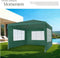 tectake® Paviljoen Barinas - Partytent 3x3 m - Waterdicht Zeildoek - Groen