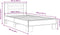 vidaXL - Bedframe - bewerkt - hout - en - metaal - grijs - sonoma - eiken - 100x200 - cm