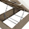 vidaXL - Ligbed - poly - rattan - bruin - en - crèmewit