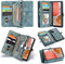 Caseme - vintage 2 in 1 portemonnee hoes - Geschikt voor Samsung Galaxy A72 - Blauw