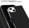 Selencia iPhone 14 Plus - Echt Lederen Bookcase - 3 Pashouders - Zwart