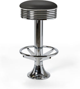 Bel Air Retro Barkruk BS-27 Footring Zwart