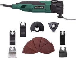VONROC Oscillerende Multitool S_OT502AC - 300W - Snelwisselsysteem variabele snelheid - 61 accessoires