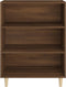 vidaXL - Dressoir - 69,5x32,5x90 - cm - bewerkt - hout - bruin - eikenkleur
