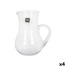 Kruik La Mediterránea Lombardia Glas 1,5 L (4 Stuks)