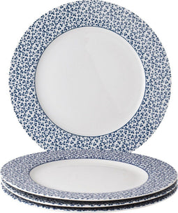 Laura Ashley Blueprint Collectables - Dinerborden - Set van 4 - Ø 26cm - Floris