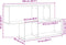 vidaXL - Wandschap - 100x20x53 - cm - bewerkt - hout - bruin - eikenkleurig