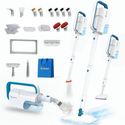Bollit SM80 - Stoomreiniger 1550W - 20-in-1 multifunctioneel - Lichtblauw