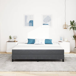 vidaXL - Medium - Pocket - Veermatras - - - Donkergrijs - - - 180x200x20 - cm - Stof