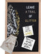 Gadgy Letterbord - Wanddecoratie 30x45cm - Inclusief 570 Letters en Icoontjes - Zwart Vilt (1 stuk)