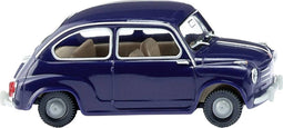 Wiking 009907 H0 Auto Fiat 600 - donkerblauw