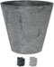 Ter Steege Bloempot - zwart - natuursteen look - D32 x H29 cm - Artstone - bloempot