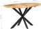 vidaXL - Eettafel - 140x80x75 - cm - massief - mangohout