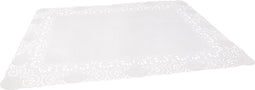 Taartrand | papier + kleicoating | 34x26cm | rechthoekig | wit | 250 stuks