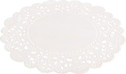 Taartrand | papier + kleicoating | Ø140mm | rond | wit | 250 stuks