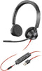 Poly Blackwire 3320 - Headset - Bedraad USB-A - Zwart