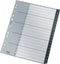 Tabblad Leitz Recycle A4 11-gaats 1-20 extra breed PP - 10 stuks