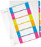Tabblad leitz wow index print pp a4+ 1-6 - 20 stuks