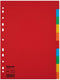 Tabbladen Esselte A4 11R karton 10-delig zonder voorblad | 10 stuks