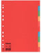Tabbladen Esselte A4 11R karton 10-delig zonder voorblad | 10 stuks