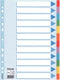 Tabbladen Esselte A4 11R karton 12-delig met voorblad | 10 stuks