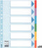 Tabbladen Esselte A4 11R karton 6-delig met voorblad | 20 stuks