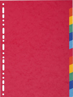 Tabbladen Exacompta 225x297mm 11-gaats 12-delig glanskarton