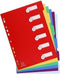 Tabbladen Exacompta 225x297mm 11-gaats 6-delig assorti PP