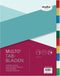 Tabbladen Multo A4 23-gaats 10-delig PP assorti - 10 stuks