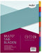 Tabbladen Multo A4 23-gaats 10-delig wit karton 220gr