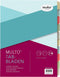 Tabbladen Multo A4 23R 10-delig karton assorti | 25 stuks