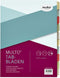 Tabbladen Multo A4 23R 10-delig karton assorti | 25 stuks
