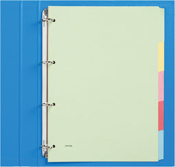 Tabbladen Qbasic 4-gaats karton 5-delig assorti karton | 50 stuks