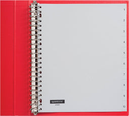 Tabbladen Quantore 23-gaats 1-10 genummerd extra breed PP | 25 stuks