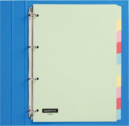 Tabbladen Quantore 4-gaats 10-delig assorti karton | 25 stuks