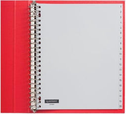 Tabbladen Quantore A4 23-Gaats 1-20 Genummerd Extra Breed Pp