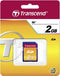 Transcend 2 GB - SD-kaart - Class 2 - 10 Mb/s schrijfsnelheid (2 stuks)