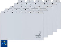 Tabkaarten HF2 A-Z 85x105 mm