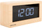 Table clock Boxed LED light wood veneer