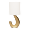 Table lamp Elena Gold / Metal foot / cotton shade
