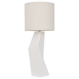 Table lamp Miyuki White / Ceramic / cotton