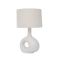 Table lamp Soft Organic White / Ceramic / linen