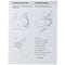 Table magnifier with LED light for delicate work, two magnifying glasses, flexible neck, with remova