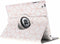 Tablet Hoes Geschikt voor iPad 2 (2011) 9.7 inch /iPad 3 (2012) 9.7 inch / iPad 4 (2012) 9.7 inch - 360° Draaibare Design Bookcase - Wit / Roze /Cubes Rose Gold