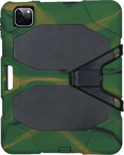 Tablet Hoes Geschikt voor iPad Pro 11 (2022) / iPad Pro 11 (2021) / iPad Pro 11 (2020) / iPad Pro 11 (2018) - Extreme Protection Army Backcover tablet - Groen