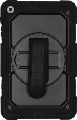 Tablet Hoes Geschikt voor Samsung Galaxy Tab A 10.1 (2019) - Extreme Backcover met strap - Zwart /Zwart