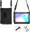 Tablet Hoes Geschikt voor Samsung Galaxy Tab Active Pro - Extreme Backcover met strap - Zwart