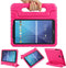 Tablet Hoes Kinderen Geschikt voor Samsung Galaxy Tab E 9.6 - Kidsproof Backcover met handvat - Roze