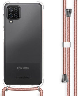 iMoshion Hoesje Geschikt voor Samsung Galaxy A12 Hoesje Met Koord - iMoshion Backcover met koord - Transparant